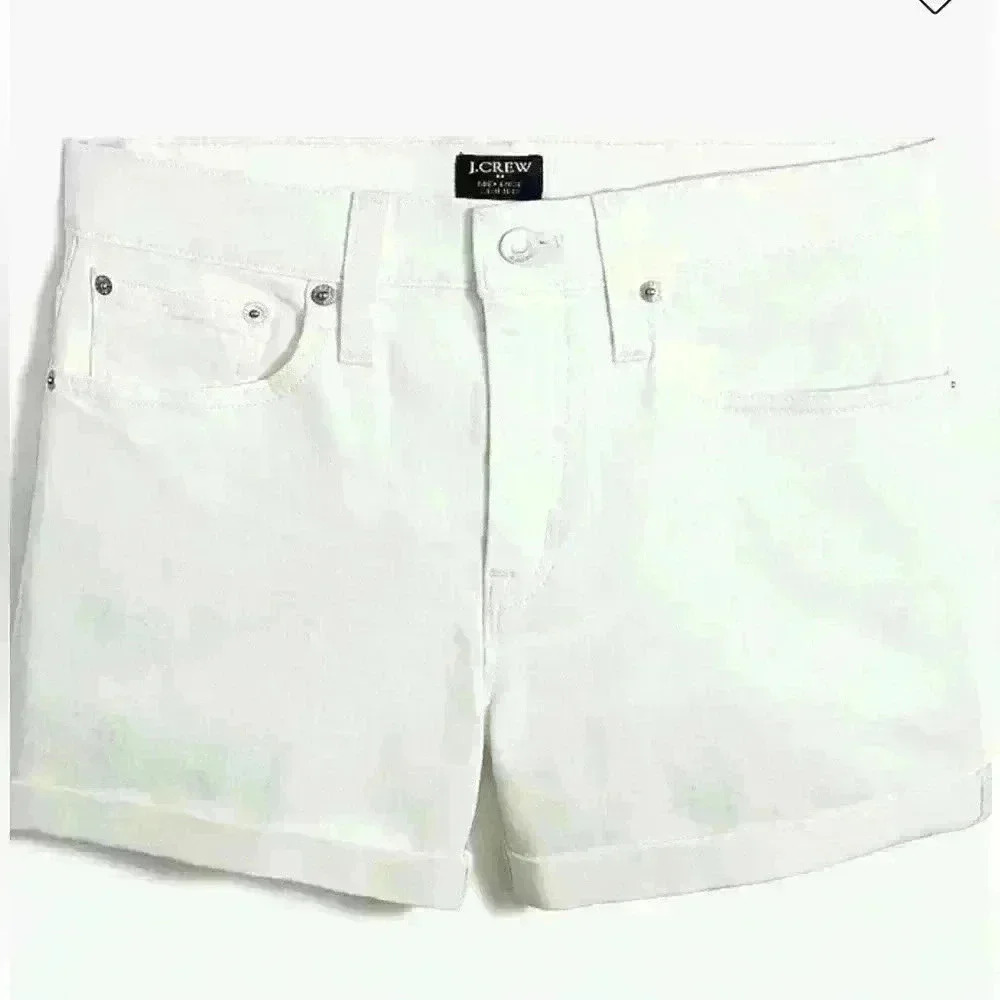 J.Crew Classic denim short in white NWT - Picture 5 of 7